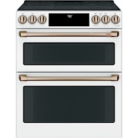 Café™ 30" Slide-In Front Control Radiant and Convection Double Oven Range