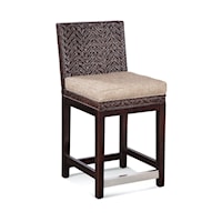 Transitional Woven Counter Stool
