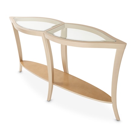 Malibu Crest Console Table - Chardonnay