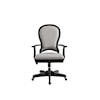 Riverside Furniture Clinton Hill Round Back Uph Desk Chair