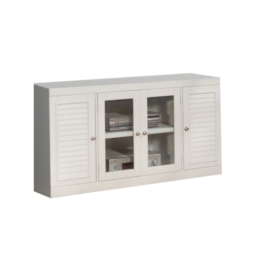 Cottage TV Console with Cord Management