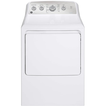 GE 7.2 cu.ft. Top Load Gas Dryer with SaniFresh Cycle White
