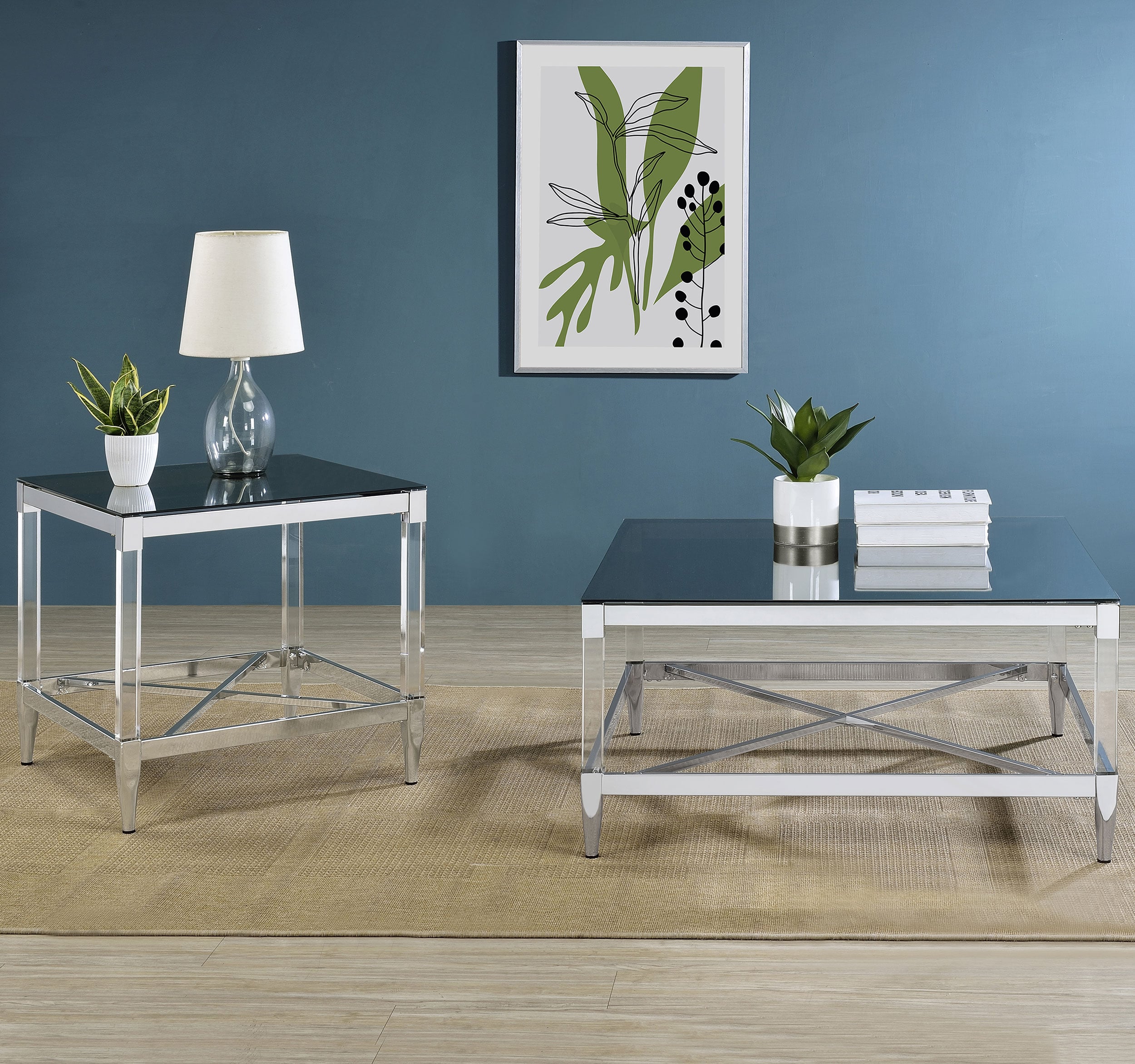 Coaster Lindley Lindley Tempered Mirror Coffee Table