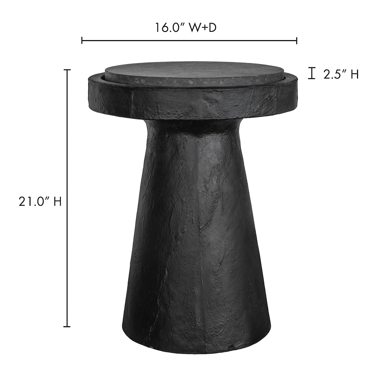 Moe's Home Collection Book Book Accent Table Black