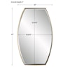 Uttermost Portal Portal Modern Brass Mirror