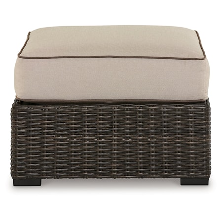 Outdoor Ottoman With Cushion