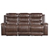 Homelegance Furniture Putnam Double Reclining Sofa