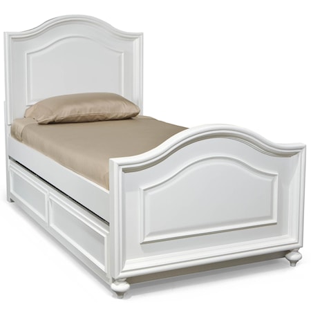 Twin Panel Bed with Trundle