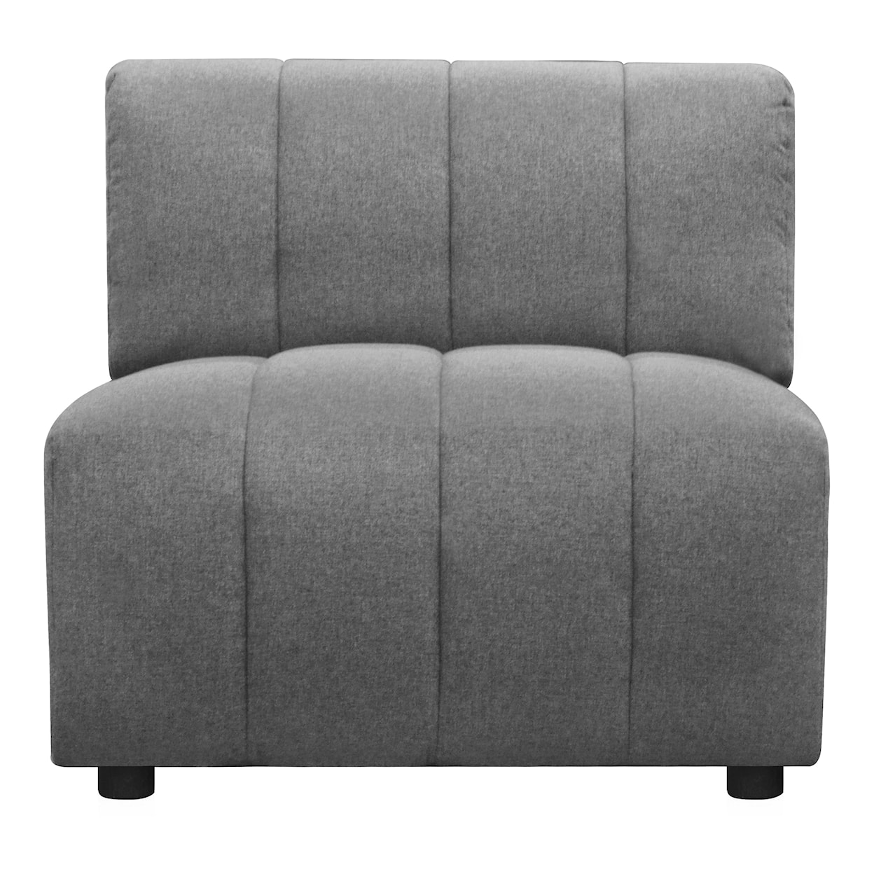 Moe's Home Collection Lyric Lyric Slipper Chair Grey