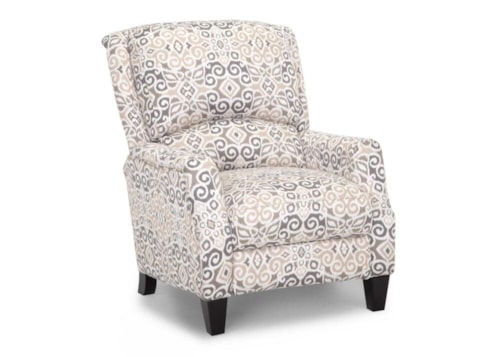 Casual Pushback Recliner with Tapered Legs