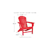 Signature Design by Ashley Sundown Treasure Adirondack Chair with End Table