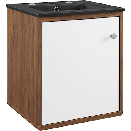 18" Wall-Mount Bathroom Vanity