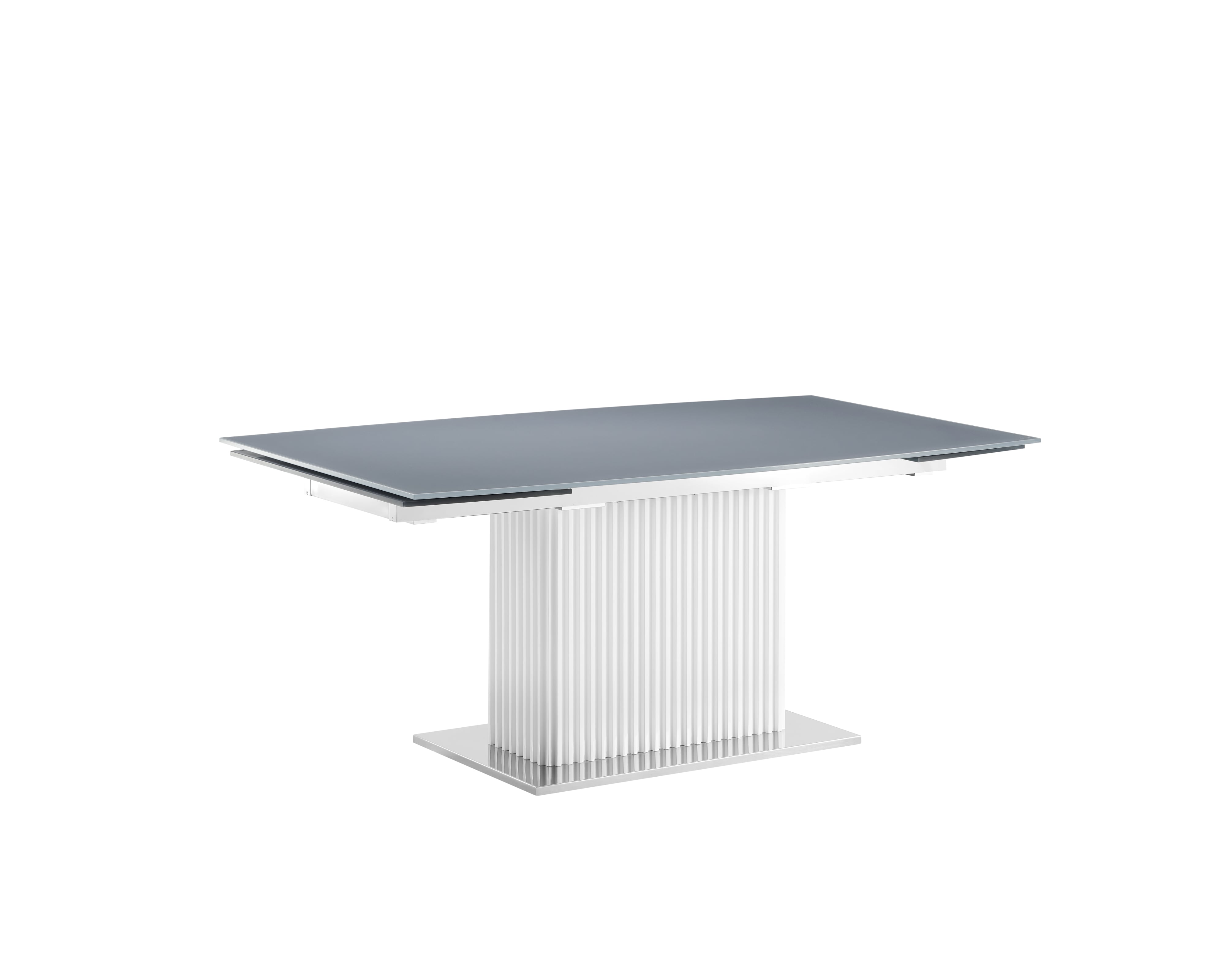 Extendable Dining Table with Glass Top