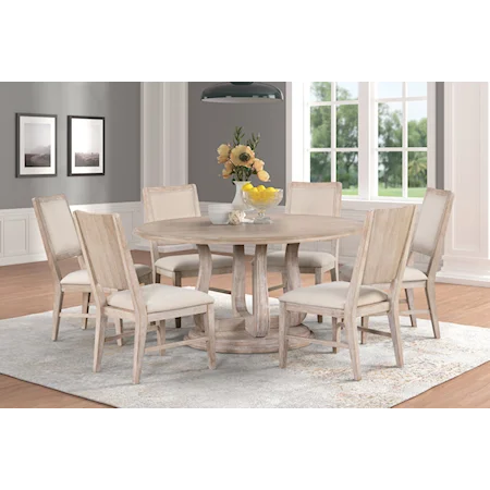 Transitional 60" Dining Table