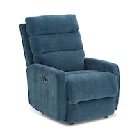 Contemporary Space Saver Power Recliner with Power Tilt Headrest and USB Port