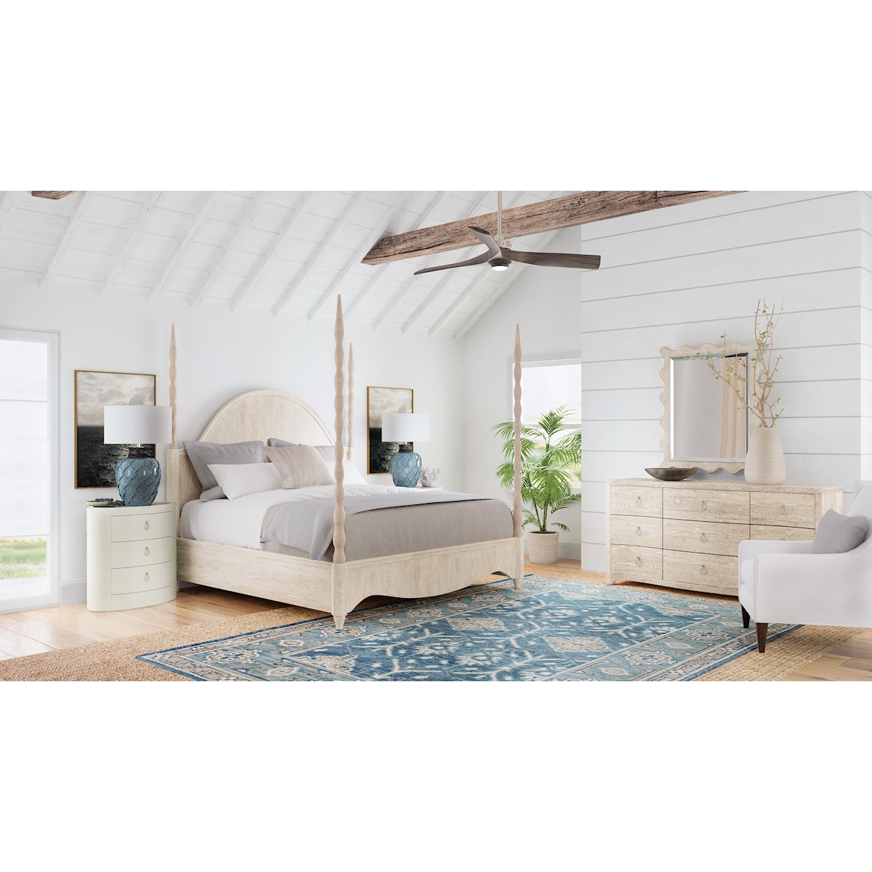 Hooker Furniture Serenity California King Poster Bed