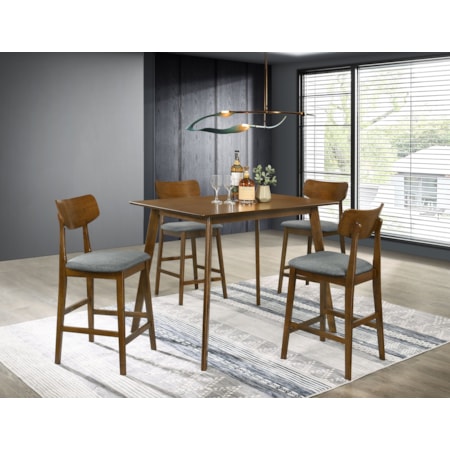 ROBERTO BROWN 5 PIECE PUB SET |