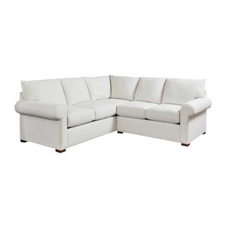 Hanover 2-pc. Roll Arm Sectional