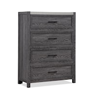 Rustic 4-Drawer Bedroom Chest