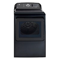 GE 7.4 cu.ft. Top Load Electric Dryer with SaniFresh Cycle Diamond Grey