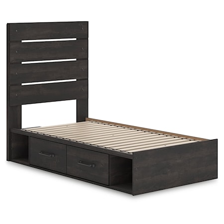 Twin Panel Storage Bed