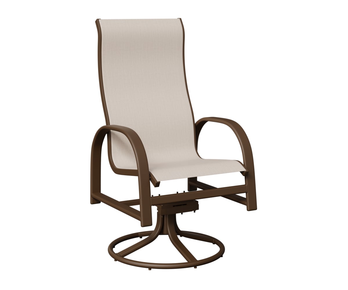 Murphy High-Back Padded Sling Dining Swivel Rocker