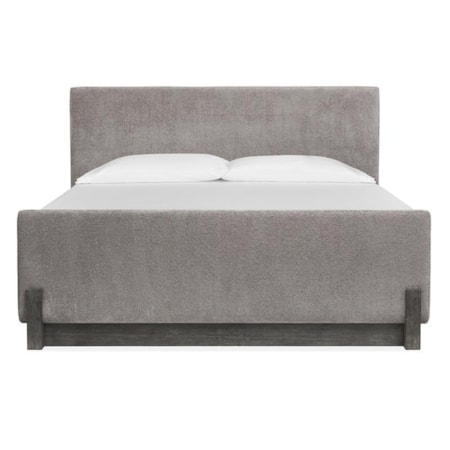 Complete Queen Upholstered Panel Bed