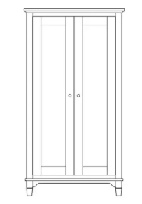 2-Door Wardrobe