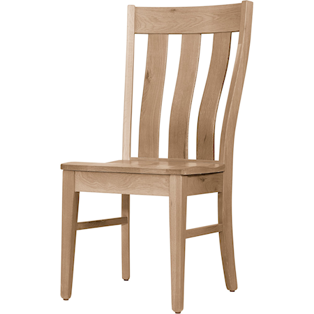 Farmhouse Vertical Slat Back Side Dining Chair