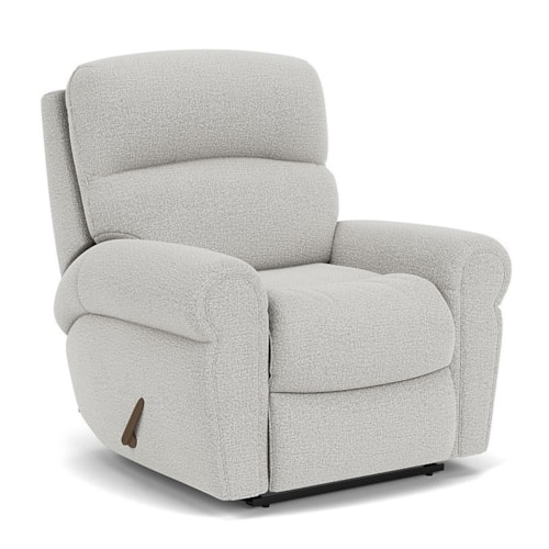 Casual Recliner with Rolled Armrests