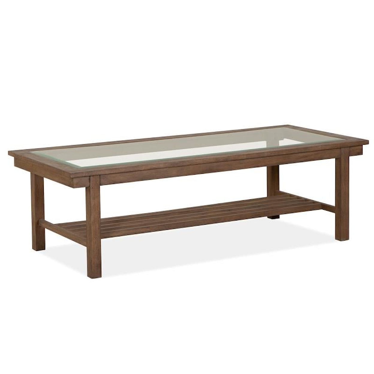 Magnussen Home Darwin Occasional Tables Rectangular Cocktail Table 