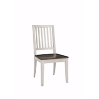 Farmhouse Dining Side Chair with Two-Tone Finish