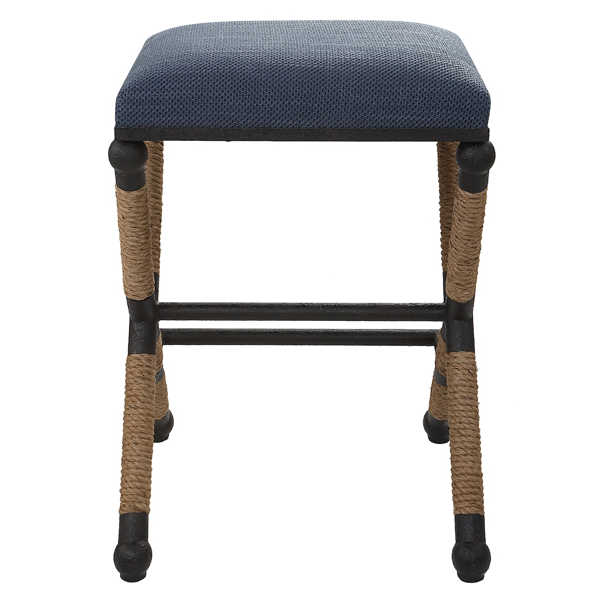 Uttermost Firth Firth Rustic Navy Counter Stool