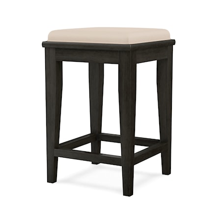 Stool w/Upholstered Seat