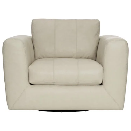 Contemporary Leather Swivel Chair
