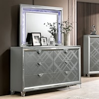 Contemporary Dresser with Hidden Jewelry Drawers