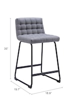 Zuo Pago Collection Contemporary Tufted Dining Chair