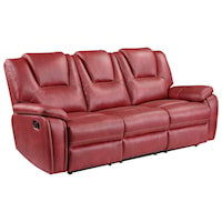 Manual Motion Sofa with Padded Headrests