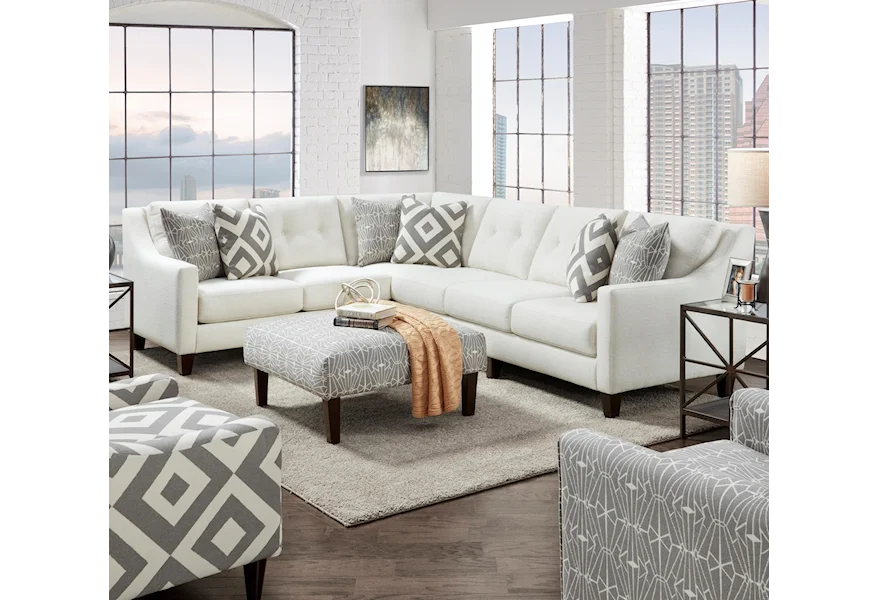3280B SUGARSHACK GLACIER (REV) 2-Piece Sectional by Fusion Furniture at Esprit Decor Home Furnishings