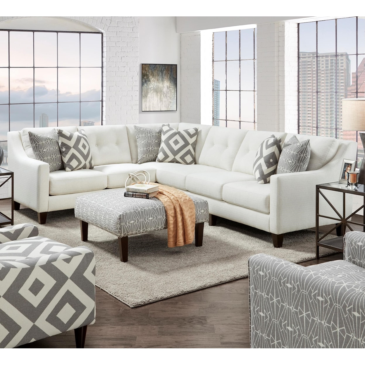 VFM Signature 3280B SUGARSHACK GLACIER (REV) 2-Piece Sectional