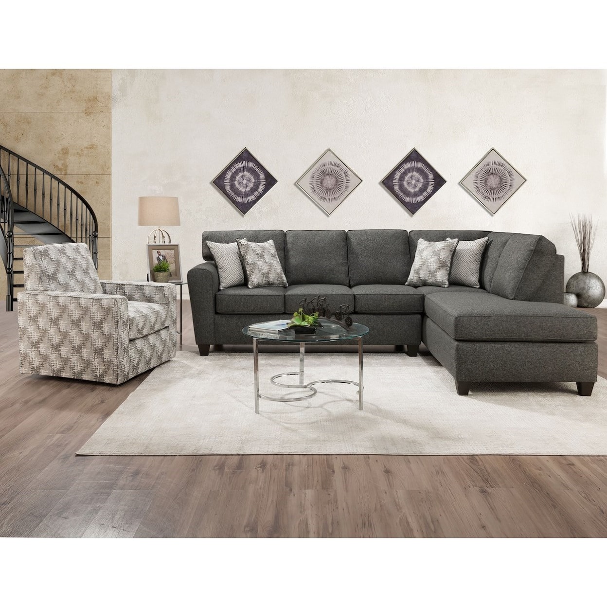 Peak Living 3100 Casual 2-Piece Sectional