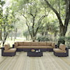 Modway Convene Outdoor 8 Piece Sectional Set