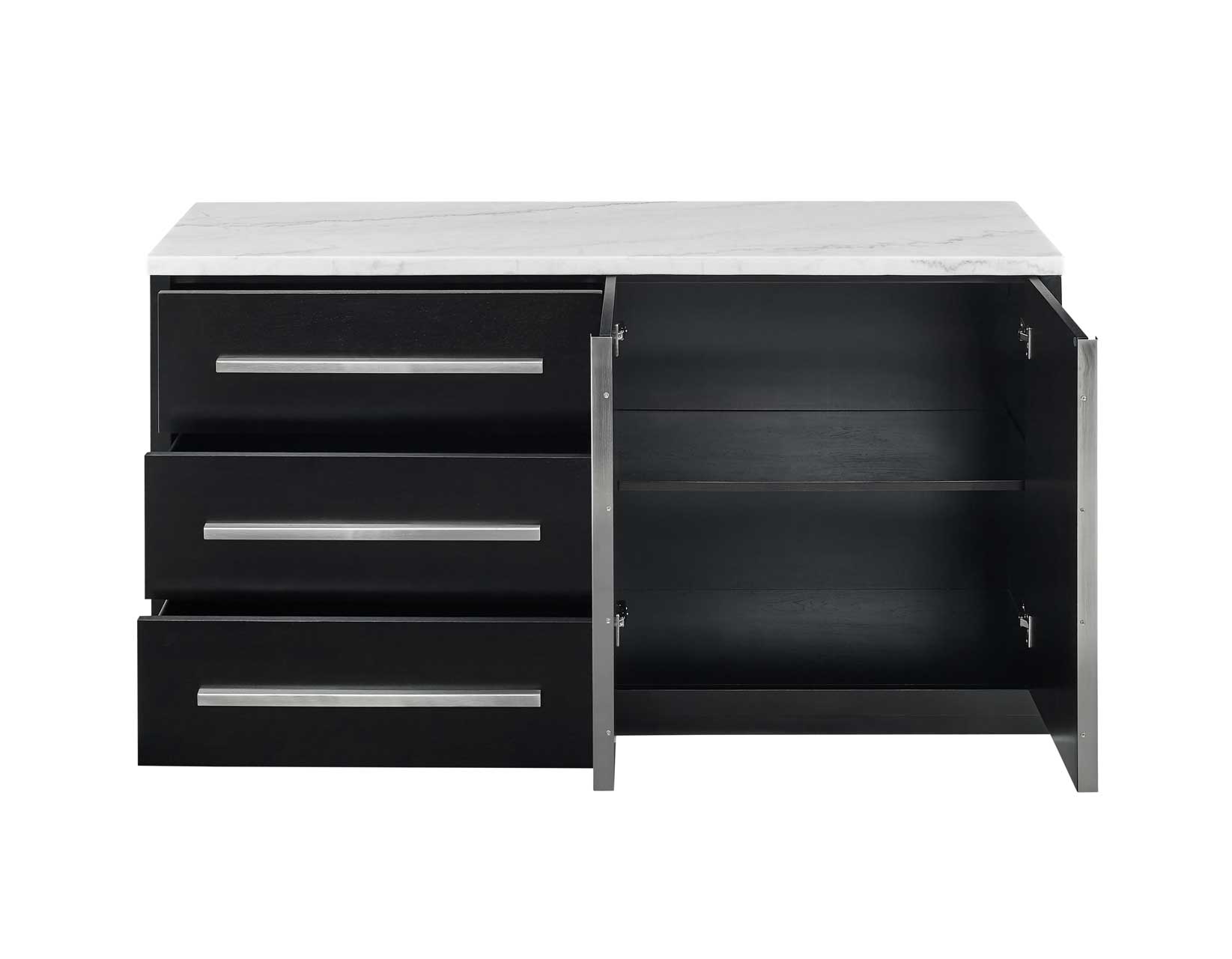 White Marble Top Server