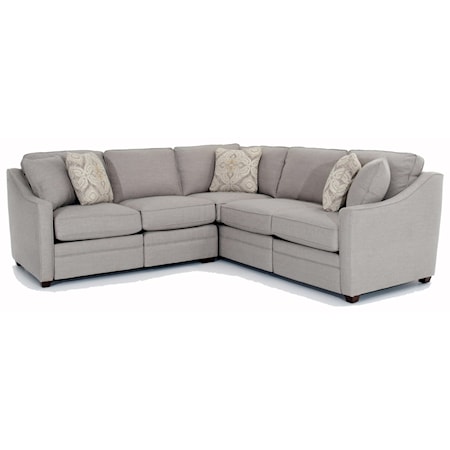 Custom 2 Pc Sectional w/ Recliners