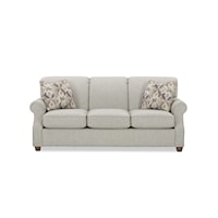 Transitional Queen Sleeper Sofa with Innerspring Mattress