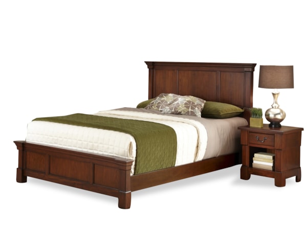 King Bed and Nightstand