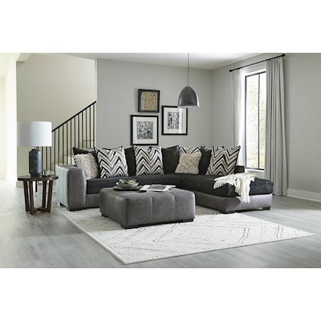 Contemporary Sectional with Chaise