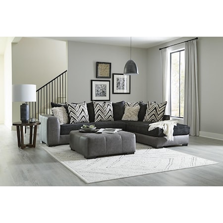 Contemporary Sectional with Chaise