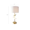 Crown Mark Crown Mark GOLD ROTARY 3 WAY TABLE LAMP |