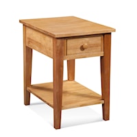 Transitional Chairside Table with Single Drawer